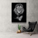 Golden Eyed Lion Canvas - eBazaart