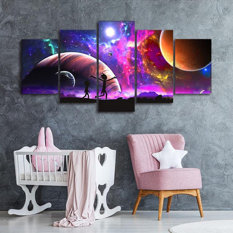 Rick & Morty Space Canvas - eBazaart