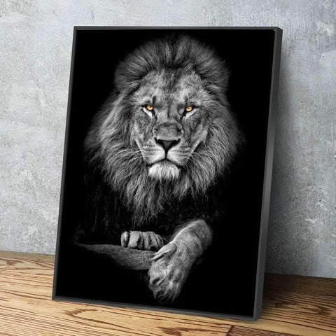 Golden Eyed Lion Canvas - eBazaart