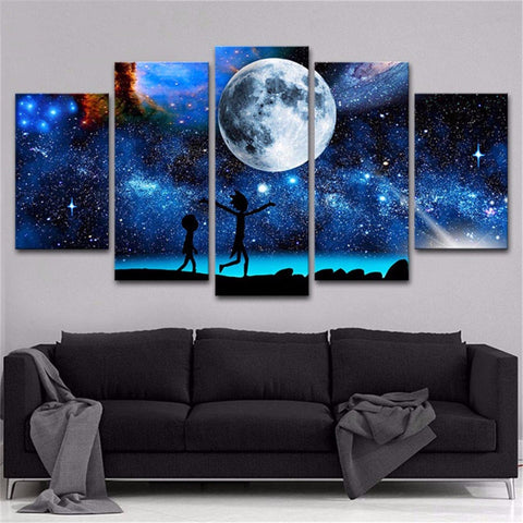 Rick & Morty Stary Universe Canvas - eBazaart