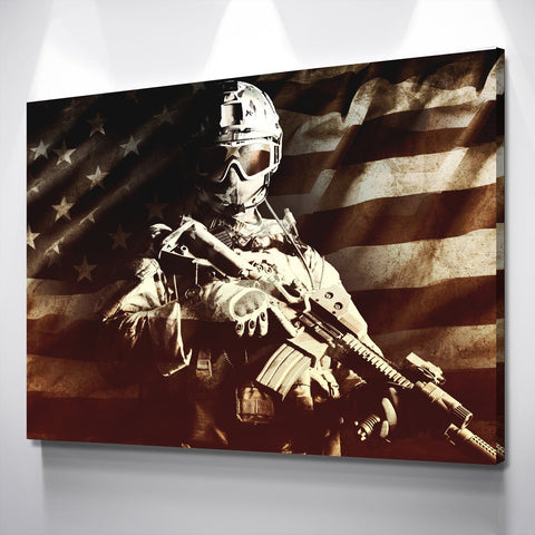 Freedom Soldier Canvas - eBazaart