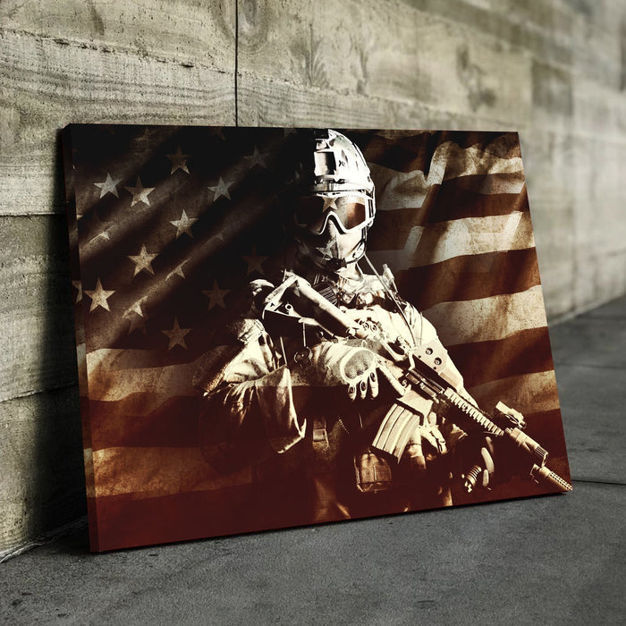 Freedom Soldier Canvas - eBazaart