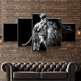 Black & White Lion
