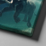 Elephant Swimming Canvas - eBazaart