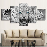 Blue Eyed Leopard Canvas - eBazaart