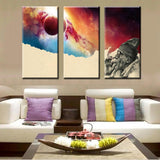 Smoking and Thinking Canvas - eBazaart