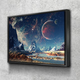 Mountains and Space Canvas - eBazaart