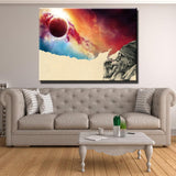 Smoking and Thinking Canvas - eBazaart
