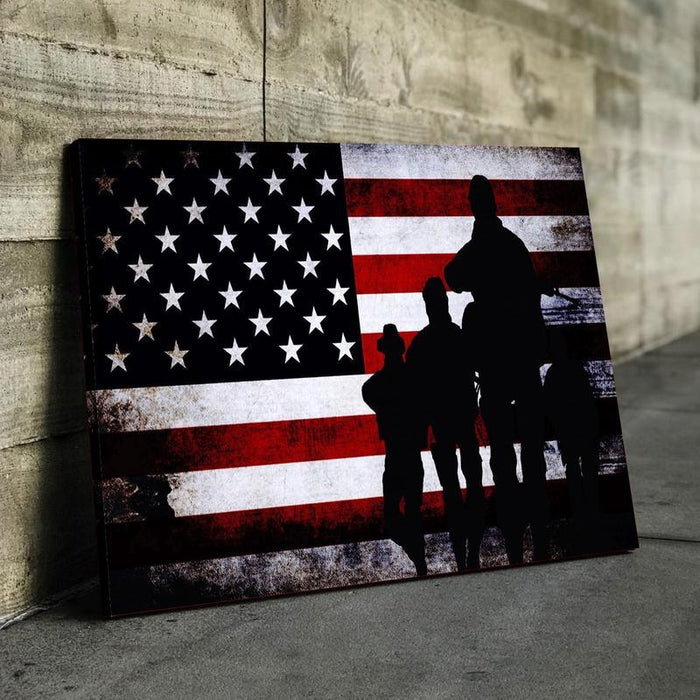 Veterans Pride Canvas - eBazaart