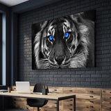 Blue Eyed Tiger Canvas - eBazaart