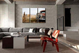 Abandoned Classic Cars Canvas - eBazaart