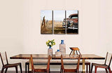 Abandoned Classic Cars Canvas - eBazaart