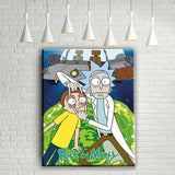 Trippy Rick & Morty Canvas - eBazaart