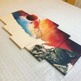 Smoking and Thinking Canvas - eBazaart