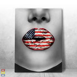 American kiss Canvas - eBazaart