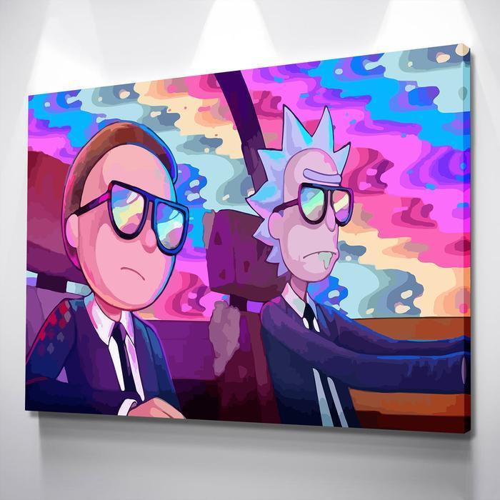 Rick and cheap morty painting