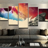 Smoking and Thinking Canvas - eBazaart